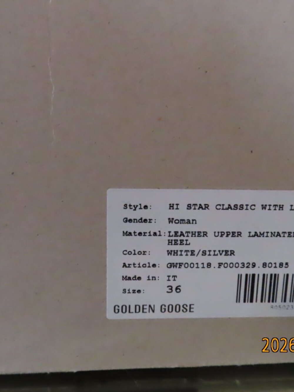 Golden Goose-Women'sSize 36-Hi Star with star and metallic silver heel - Picture 16 of 16